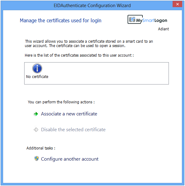 Configure logon