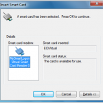 Ask for a smart card