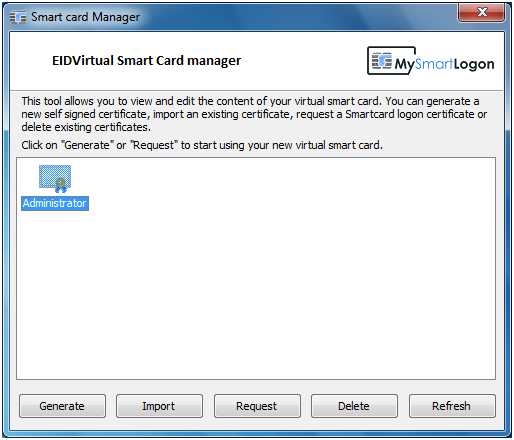 Smart card manager