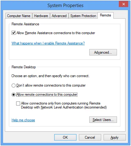 RDP connection without NLA